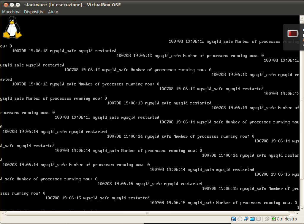 Errore avvio - mysql