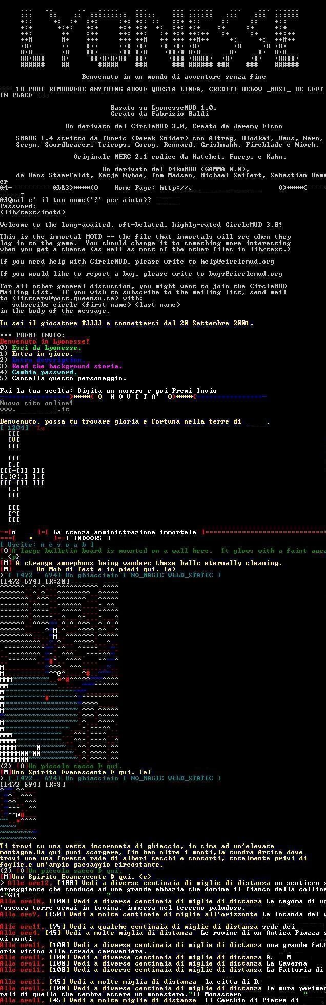 Lyonesse Mud ricompilato con alcune modifiche al codice sorgente 3