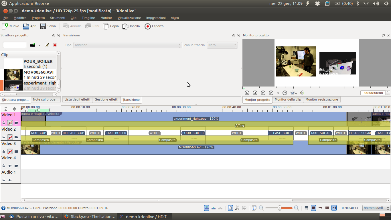 Sreenshot progetto