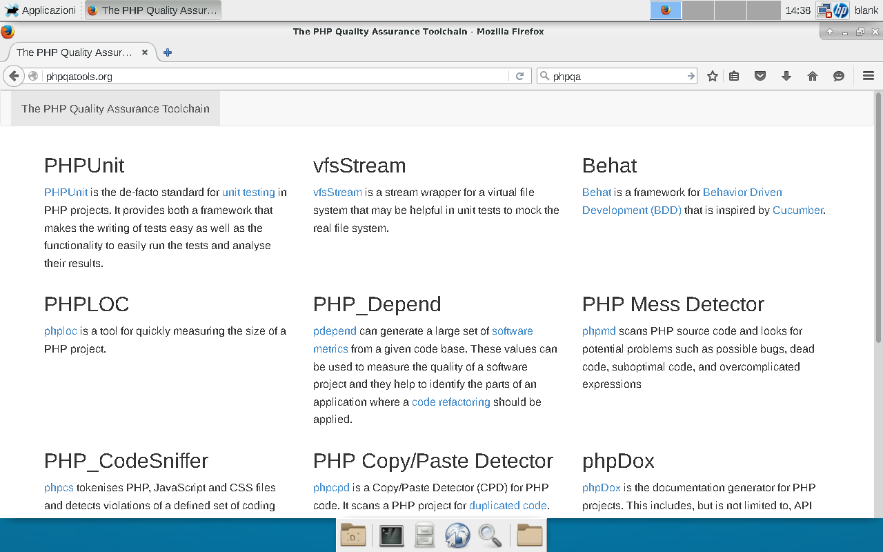 pagina web con firefox con font liberation settato da ispezioni elemento, come nella schermata "giusta" sopra, su xfce