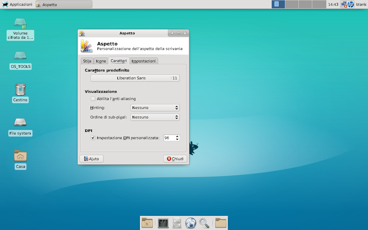 impostazioni xfce